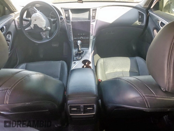 2014 Infiniti Q50 Premium with VIN JN1BV7AP5EM684822, listed as a Copart auction lot 53028845 with 0 mi miles and Salvage Title. Bid and sale history available at carsss.com. Image 8.