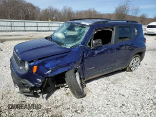 2018 Jeep Renegade Latitude with VIN ZACCJABB8JPJ21950, listed as a Copart auction lot 48224155 with 158,213 mi miles and Salvage title. Bid and sale history available at DreamBid. Image 1.