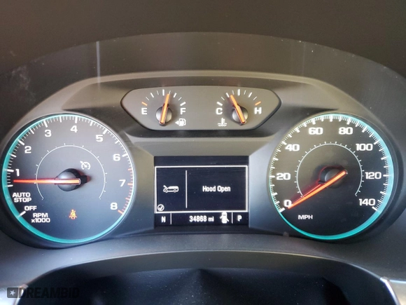2022 Chevrolet Traverse LS with VIN 1GNERFKW4NJ147916, listed as a Copart auction lot 49444435 with 34,868 mi miles and Salvage Title. Bid and sale history available at carsss.com. Image 9.