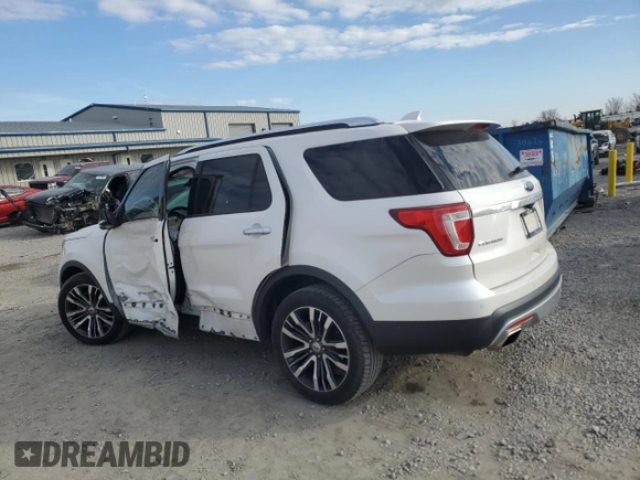 2016 Ford Explorer Platinum with VIN 1FM5K8HT3GGC56465, listed as a Copart auction lot 85738504 with 98,290 mi miles and Salvage Title. Bid and sale history available at DreamBid. Image 2.