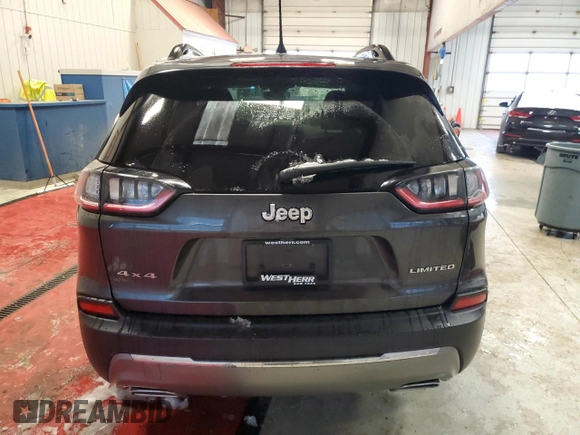 2022 Jeep Cherokee Limited with VIN 1C4PJMDN9ND532694, listed as a Copart auction lot 77651213 with 15,496 mi miles and . Bid and sale history available at DreamBid. Image 6.