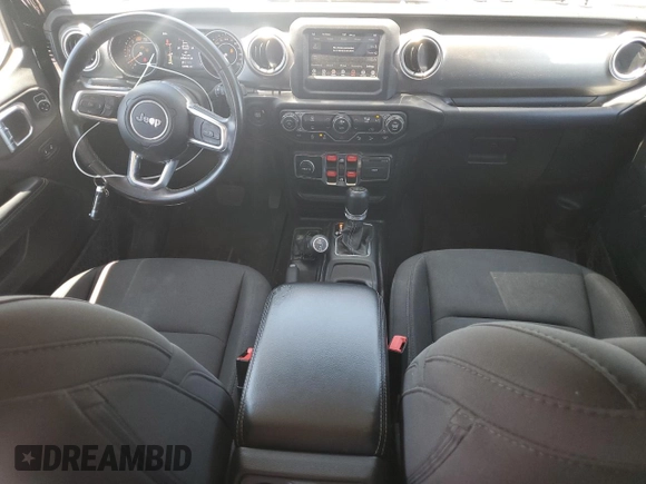 2020 Jeep Wrangler Unlimited Sahara with VIN 1C4HJXEN9LW247869, listed as a Copart auction lot 62697245 with 100,982 mi miles and Salvage title. Bid and sale history available at DreamBid. Image 8.