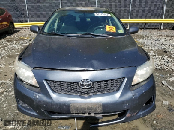 2009 Toyota Corolla with VIN 2T1BU40E69C140217, listed as a Copart auction lot 52199345 with 105,505 mi miles and Salvage Title. Bid and sale history available at carsss.com. Image 5.