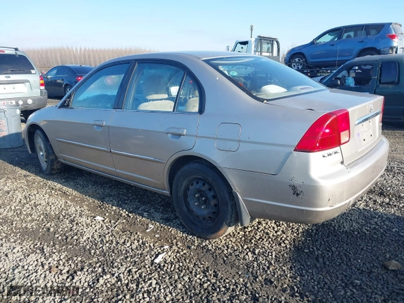 2002 Honda Civic LX with VIN 2HGES16652H545662, listed as a IAAI auction lot 41392393 with 1 mi miles. Bid and sale history available at carsss.com. Image 3.
