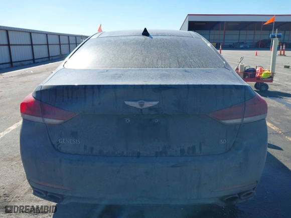 2015 Hyundai Genesis 5.0L with VIN KMHGN4JF2FU026395, listed as a IAAI auction lot 41675475 with 113,174 mi miles. Bid and sale history available at carsss.com. Image 16.
