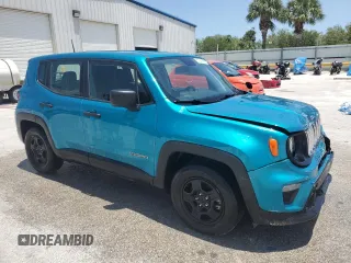 2020 Jeep Renegade Sport with VIN ZACNJAAB3LPL24841, listed as a Copart auction lot 51228995 with 66,967 mi miles and Salvage title. Bid and sale history available at DreamBid. Image 4.