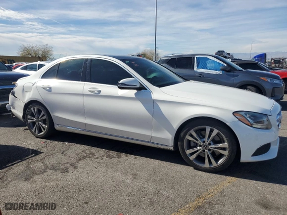 2018 Mercedes-Benz C-Class C 300 with VIN WDDWF4JB0JR414494, listed as a Copart auction lot 46130225 with 80,358 mi miles and Salvage Title. Bid and sale history available at carsss.com. Image 4.