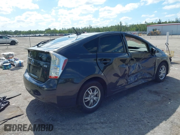 2011 Toyota Prius I with VIN JTDKN3DUXB1404431, listed as a IAAI auction lot 42045275 with 101,293 mi miles. Bid and sale history available at carsss.com. Image 4.