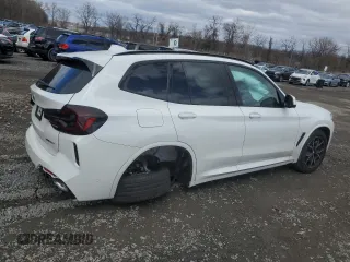 2024 BMW X3 xDrive30i with VIN 5UX53DP01R9U71639, listed as a Copart auction lot 52012865 with 3,316 mi miles and Salvage Title. Bid and sale history available at DreamBid. Image 3.