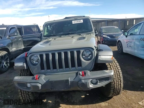 2021 Jeep Wrangler Unlimited Rubicon with VIN 1C4HJXFG6MW581407, listed as a Copart auction lot 43720585 with 34,176 mi miles and Salvage Title. Bid and sale history available at carsss.com. Image 11.