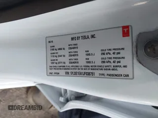 2018 Tesla Model 3 Long Range Battery with VIN 5YJ3E1EA1JF038751, listed as a IAAI auction lot 40553966 with 95,753 mi miles and . Bid and sale history available at DreamBid. Image 9.