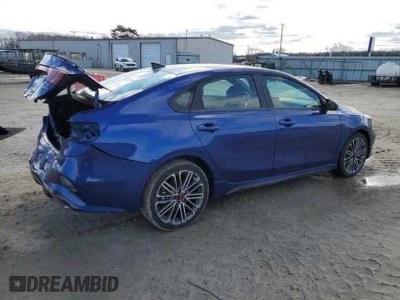 2024 Kia Forte GT with VIN 3KPF44AC7RE797706, listed as a Copart auction lot 46512005 with 2,259 mi miles and Salvage Title. Bid and sale history available at carsss.com. Image 3.