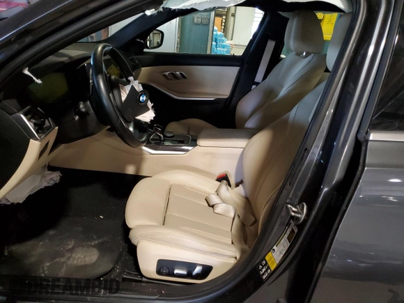 2022 BMW 3 Series 330i xDrive with VIN 3MW5R7J03N8C69445, listed as a Copart auction lot 48023605 with 0 mi miles and Salvage Title. Bid and sale history available at carsss.com. Image 7.
