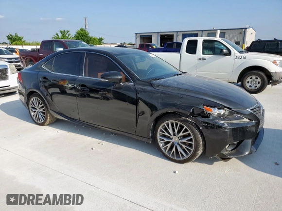 2014 Lexus IS 250 with VIN JTHBF1D27E5031814, listed as a Copart auction lot 58411275 with 134,491 mi miles and Salvage title. Bid and sale history available at DreamBid. Image 4.