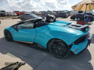 2019 Lamborghini Huracan Performante z VIN ZHWUS4ZF3KLA12102, wystawiony jako Copart lot #65319274 z przebiegiem Nie podano mil oraz Szkody całkowita. Historia ofert i sprzedaży dostępna na DreamBid. Obrazek 2.