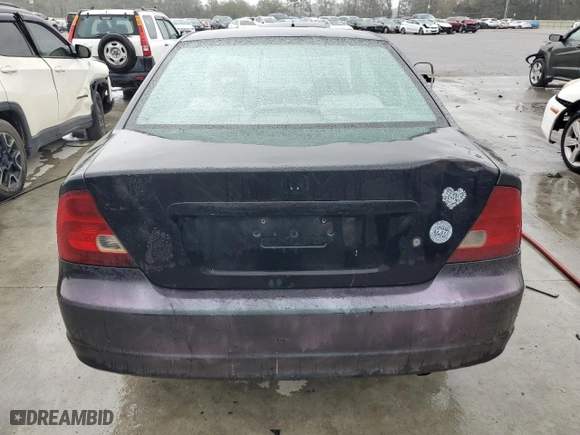2002 Honda Civic LX with VIN 1HGEM22572L107127, listed as a Copart auction lot 49321675 with 223,555 mi miles and Salvage Title. Bid and sale history available at carsss.com. Image 6.