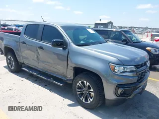 2021 Chevrolet Colorado 2WD Z71 with VIN 1GCGSDEN8M1162446, listed as a IAAI auction lot 42430053 with 37,667 mi miles and . Bid and sale history available at DreamBid. Image 1.