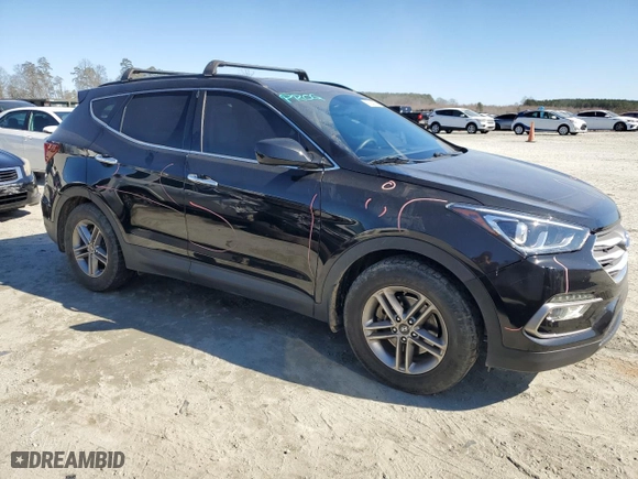 2017 Hyundai Santa Fe Sport 2.4L with VIN 5NMZU3LB6HH017813, listed as a Copart auction lot 45694625 with NaN miles and Salvage Title. Bid and sale history available at carsss.com. Image 4.