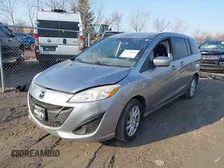 2012 Mazda 5 Sport with VIN JM1CW2BL1C0115788, listed as a IAAI auction lot 41770484 with 154,182 mi miles. Bid and sale history available at carsss.com. Image 2.