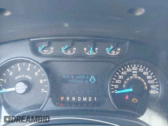 2014 Ford F-150 XL with VIN 1FTEW1CM9EFC15292, listed as a IAAI auction lot 41813091 with 125,339 mi miles. Bid and sale history available at carsss.com. Image 7.