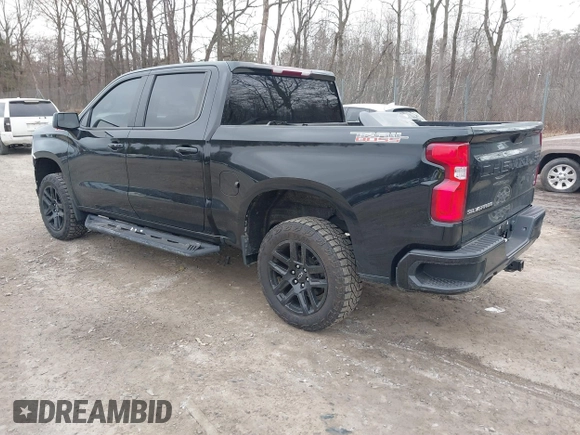 2021 Chevrolet Silverado 1500 LT Trail Boss with VIN 1GCPYFED8MZ374511, listed as a IAAI auction lot 41836003 with 53,161 mi miles and . Bid and sale history available at DreamBid. Image 3.