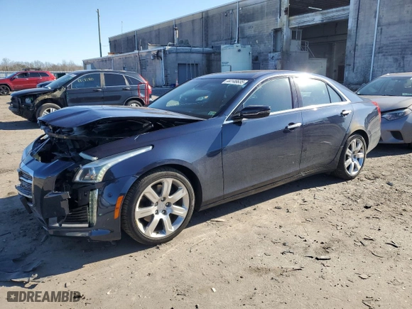 2015 Cadillac CTS Sedan Premium AWD with VIN 1G6AZ5S34F0136707, listed as a Copart auction lot 44146635 with 30,345 mi miles and Salvage Title. Bid and sale history available at carsss.com. Image 1.