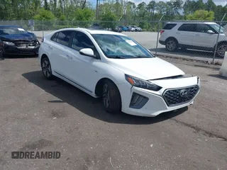 2020 Hyundai Ioniq Limited with VIN KMHC05LCXLU217578, listed as a IAAI auction lot 41999454 with 104,694 mi miles and . Bid and sale history available at DreamBid. Image 1.