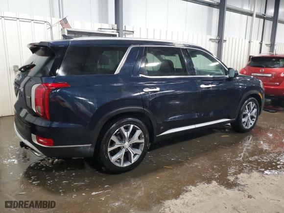 2022 Hyundai Palisade SEL with VIN KM8R4DHE9NU439728, listed as a Copart auction lot 45200455 with 39,083 mi miles and Salvage Title. Bid and sale history available at carsss.com. Image 3.