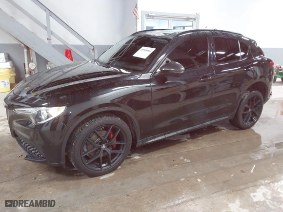 2019 Alfa Romeo Stelvio Ti Sport with VIN ZASPAKBN5K7C41649, listed as a IAAI auction lot 40908984 with 61,320 mi miles. Bid and sale history available at carsss.com. Image 17.