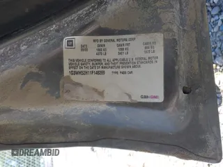 2001 Oldsmobile Intrigue GX z VIN 1G3WH52H11F148269, wystawiony jako IAAI lot #42238449 z przebiegiem Nie podano mil oraz . Historia ofert i sprzedaży dostępna na DreamBid. Obrazek 9.