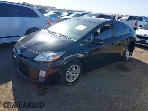 2010 Toyota Prius II with VIN JTDKN3DU3A0121681, listed as a IAAI auction lot 41840218 with 158,644 mi miles and . Bid and sale history available at DreamBid. Image 2.