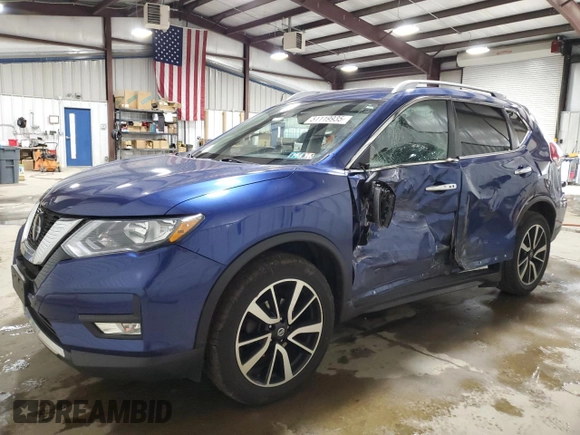 2019 Nissan Rogue SL with VIN 5N1AT2MV2KC752633, listed as a Copart auction lot 51119935 with 53,843 mi miles and Salvage Title. Bid and sale history available at carsss.com. Image 1.
