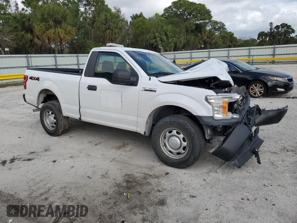 2018 Ford F-150 XL with VIN 1FTMF1EB5JKF62563, listed as a Copart auction lot 44368415 with 84,638 mi miles and Salvage title. Bid and sale history available at DreamBid. Image 4.