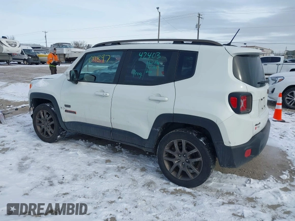 2016 Jeep Renegade Latitude with VIN ZACCJBBT9GPD73507, listed as a IAAI auction lot 41504897 with 108,331 mi miles. Bid and sale history available at carsss.com. Image 3.
