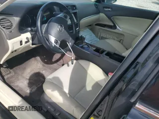 2012 Lexus IS 250 with VIN JTHBF5C21C5166406, listed as a Copart auction lot 55521305 with 123,708 mi miles and Salvage title. Bid and sale history available at DreamBid. Image 7.