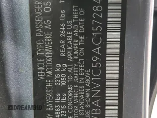 2010 BMW 5 Series 528i xDrive with VIN WBANV1C59AC157284, listed as a Copart auction lot 47146375 with 168,240 mi miles and Clean Title. Bid and sale history available at carsss.com. Image 12.