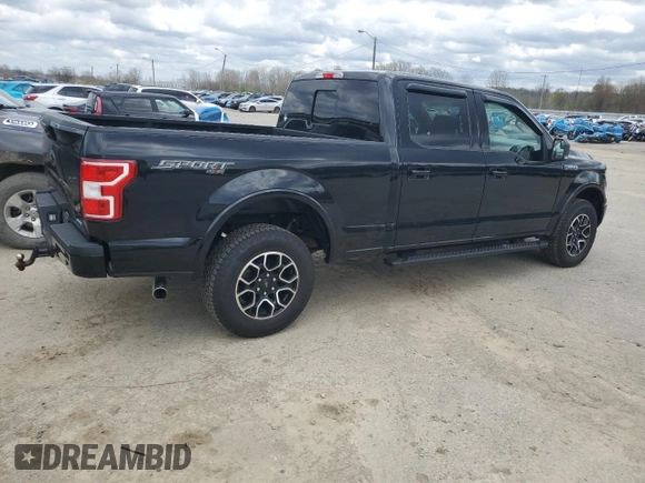 2018 Ford F-150 XL with VIN 1FTFW1EG8JFE09009, listed as a Copart auction lot 51131405 with 188,271 mi miles and Clean Title. Bid and sale history available at carsss.com. Image 3.