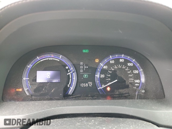 2010 Lexus HS 250h with VIN JTHBB1BA0A2001703, listed as a Copart auction lot 77886284 with 105,912 mi miles and Salvage Title. Bid and sale history available at DreamBid. Image 9.