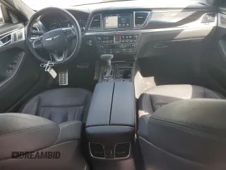 2019 Genesis G80 3.8L with VIN KMHGN4JE5KU290938, listed as a Copart auction lot 49479885 with 35,370 mi miles and Salvage Title. Bid and sale history available at carsss.com. Image 8.