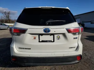 2015 Toyota Highlander Hybrid Limited with VIN 5TDDCRFH0FS010012, listed as a Copart auction lot 49956765 with 0 mi miles and Salvage Title. Bid and sale history available at carsss.com. Image 6.