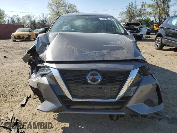 2022 Nissan Sentra SV with VIN 3N1AB8CVXNY245795, listed as a Copart auction lot 52396295 with 37,184 mi miles and Salvage Title. Bid and sale history available at carsss.com. Image 5.