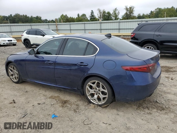 2018 Alfa Romeo Giulia Ti Sport with VIN ZARFAECN2J7577431, listed as a Copart auction lot 72540954 with 157,078 mi miles and Salvage Title. Bid and sale history available at carsss.com. Image 2.