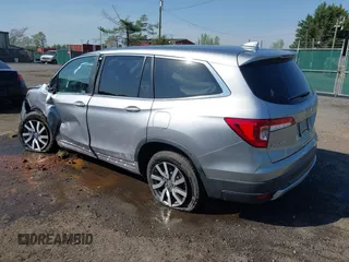 2020 Honda Pilot EX-L z VIN 5FNYF6H57LB059699, wystawiony jako IAAI lot #42026669 z przebiegiem 46 906 mil mil oraz . Historia ofert i sprzedaży dostępna na DreamBid. Obrazek 3.