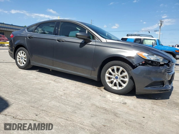 2016 Ford Fusion S with VIN 3FA6P0G74GR110123, listed as a Copart auction lot 58322455 with 22,358 mi miles and Salvage title. Bid and sale history available at DreamBid. Image 4.