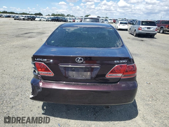 2006 Lexus ES 350 with VIN JTHBA30G365149596, listed as a Copart auction lot 56670855 with Not Provided miles and Clean Title. Bid and sale history available at DreamBid. Image 6.