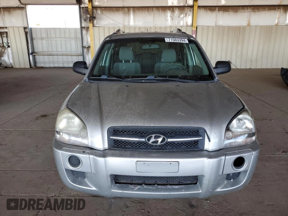 2008 Hyundai Tucson GLS with VIN KM8JM12B38U818352, listed as a Copart auction lot 71503394 with 186,965 mi miles and Salvage Title. Bid and sale history available at carsss.com. Image 5.