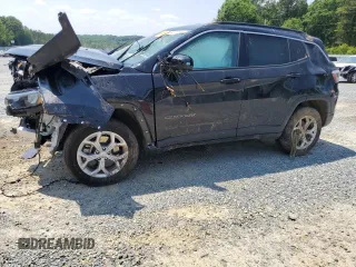 2024 Jeep Compass Latitude with VIN 3C4NJDBNXRT106913, listed as a Copart auction lot 59372845 with Not provided miles and Salvage title. Bid and sale history available at DreamBid. Image 1.