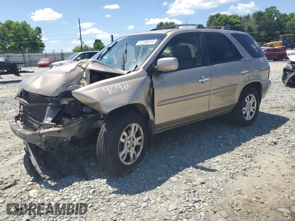 2006 Acura MDX Touring w/Navi with VIN 2HNYD18896H539092, listed as a Copart auction lot 57190874 with 0 mi miles and Salvage Title. Bid and sale history available at carsss.com. Image 1.