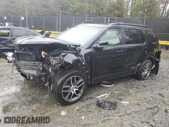 2017 Ford Explorer Sport with VIN 1FM5K8GT9HGB38228, listed as a Copart auction lot 44203005 with Not Provided miles and Salvage Title. Bid and sale history available at carsss.com. Image 1.