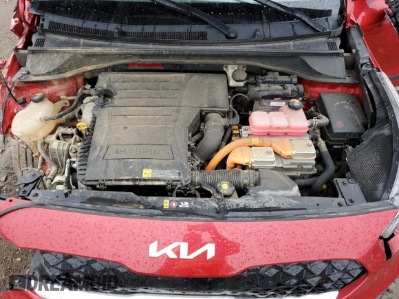 2022 Kia Niro LXS SE with VIN KNDCB3LCXN5543042, listed as a Copart auction lot 77614954 with 57,099 mi miles and Non Repairable. Bid and sale history available at carsss.com. Image 12.